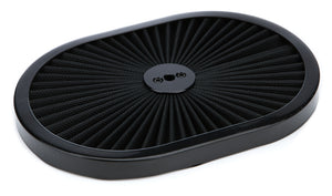 RACING POWER R2217T 12in Super Flow Oval Air Cleaner Black