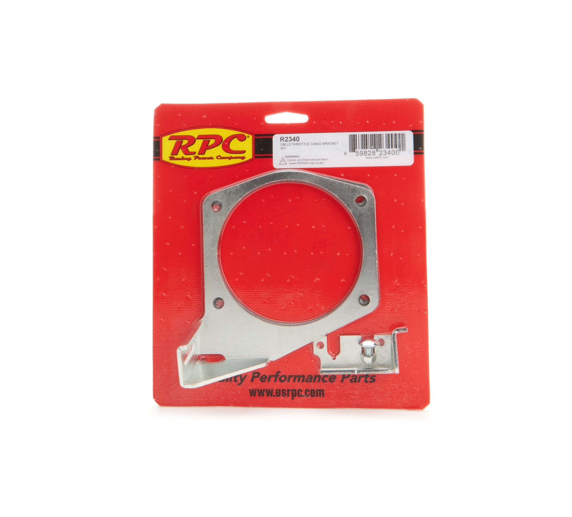 RACING POWER R2340 LS Throttle Cable Brackt Silver