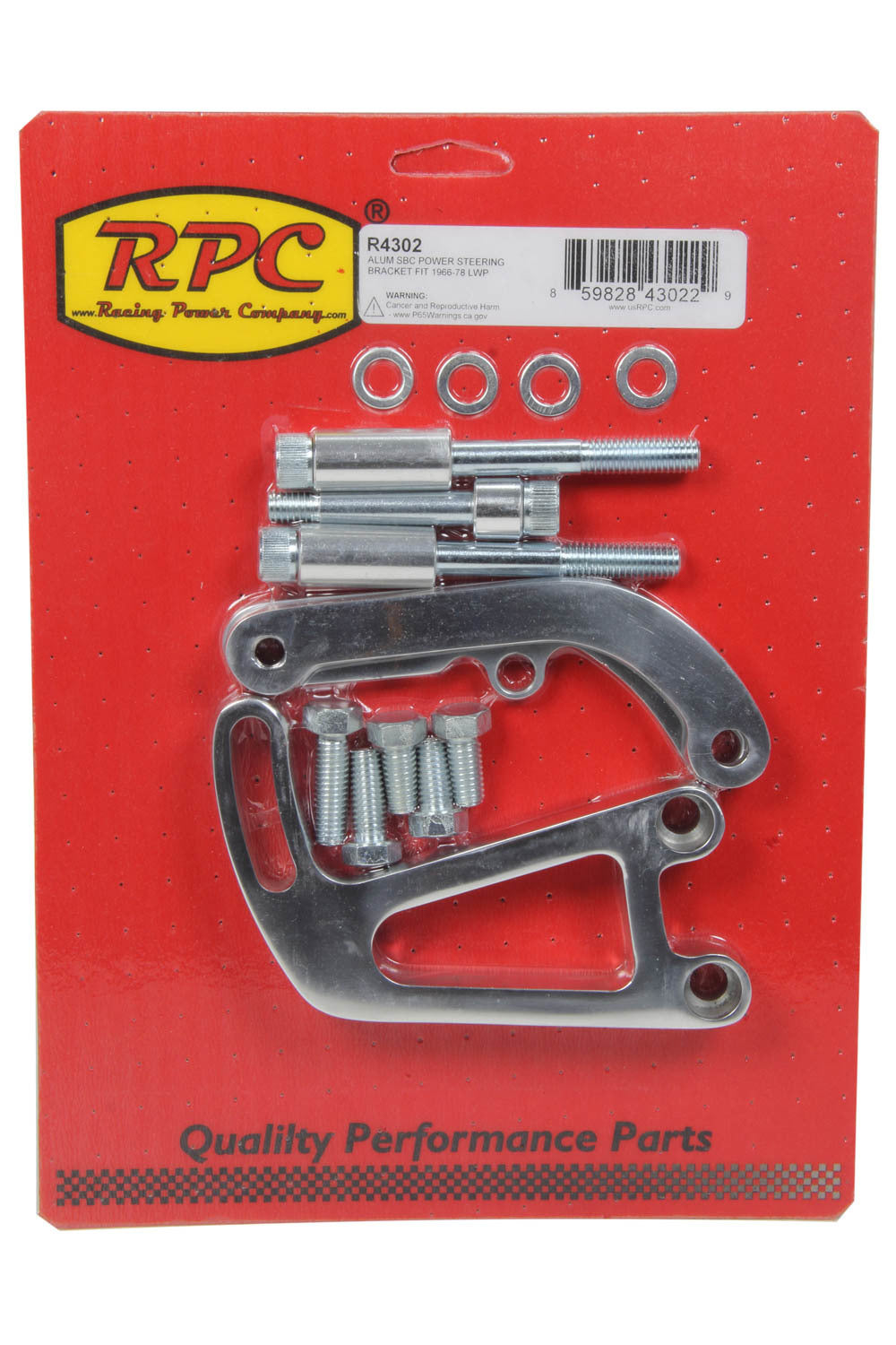 RACING POWER R4302 Alum fits SBC Power Steering Bracket