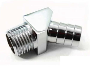 RACING POWER R4528 Aluminum 45 Degree Fitti ng 1/2In NPT 5/8In Barbs