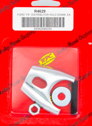 RACING POWER R4629 fits Ford FE Comp Style Distributor Clamp Chrome