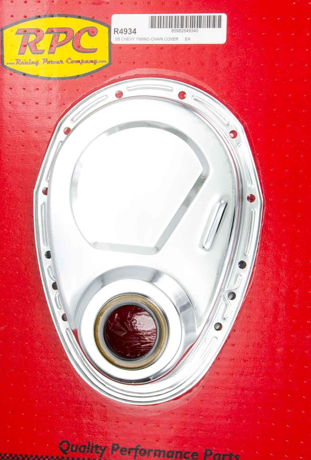 RACING POWER R4934 fits SBC Steel Timing Chain Cover Chrome