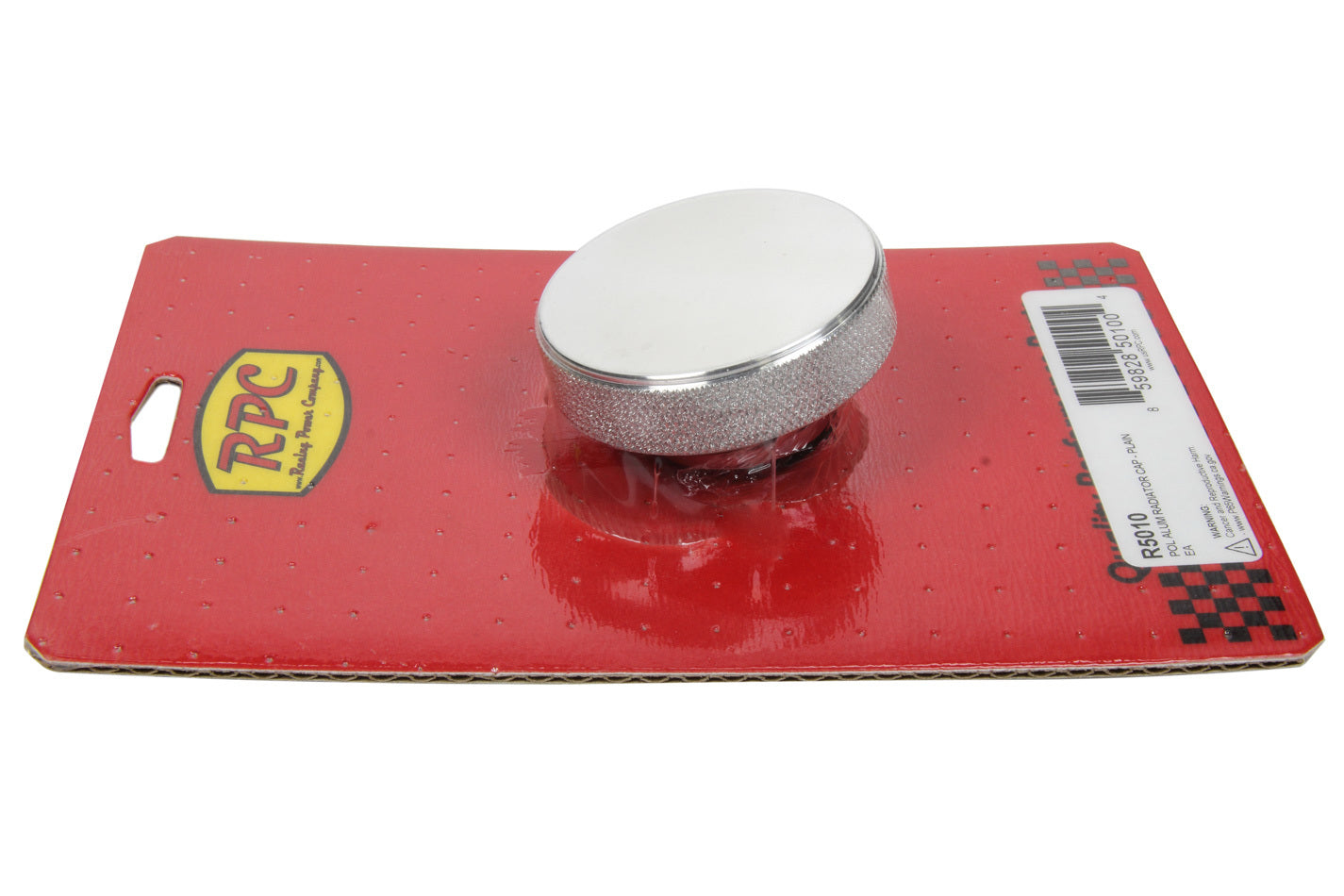 RACING POWER R5010 Polished Aluminum Radiator Cap Plain