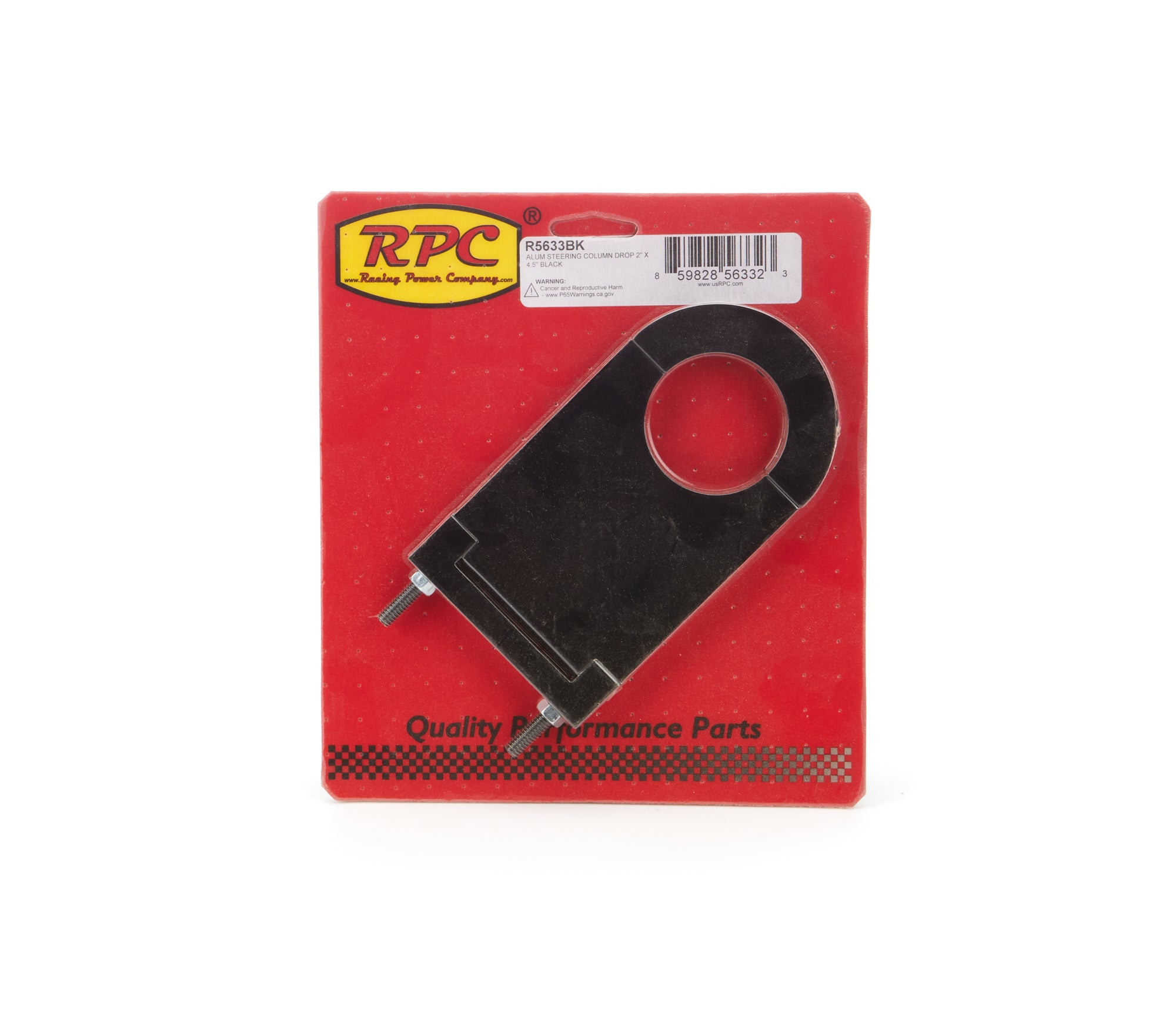 RACING POWER R5633BK Aluminum Steering Column Drop 2in x 4.5in Black