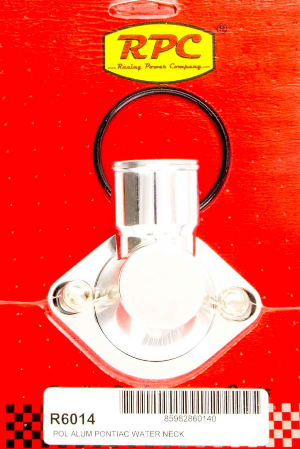 RACING POWER R6014 WATER NECK PONTIAC POLISHED ALUMINUM
