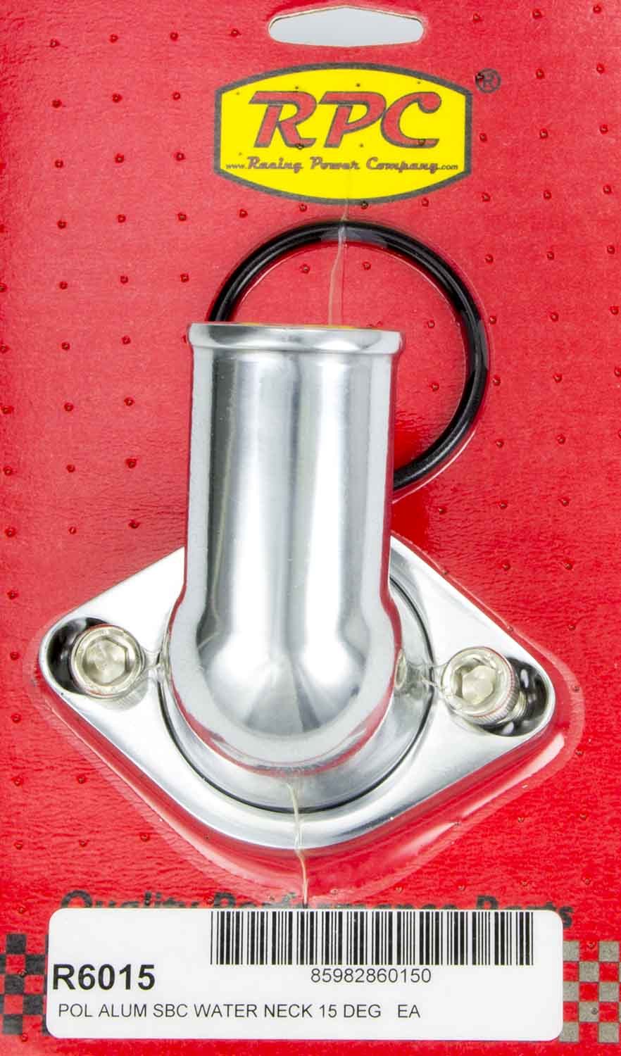 RACING POWER R6015 66-75 fits Chevy V8 Alum 15 Deg Water Neck Polished