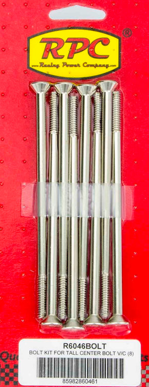RACING POWER R6046BOLT Bolts for fits SBC Alum Tall Center Bolt V/C 8pk