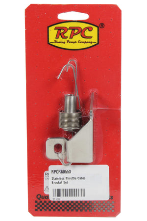 RACING POWER R6055X Stainless Throttle Cable Bracket Set