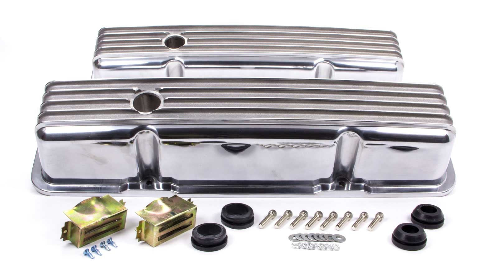 RACING POWER R6181 fits SBC Alum Finned Tall V/C Polished