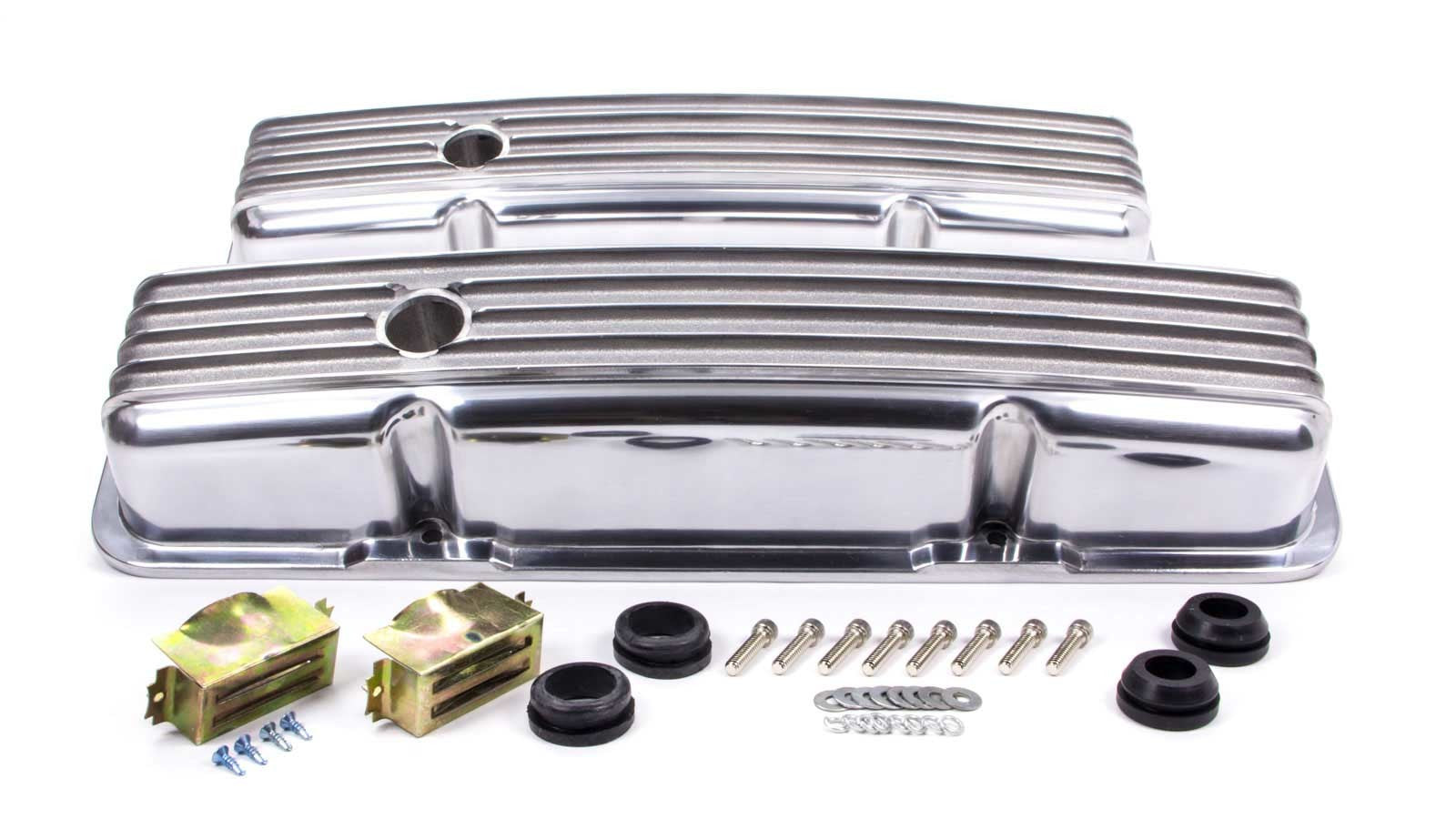 RACING POWER R6186 fits SBC Alum Finned Short V/C Polished
