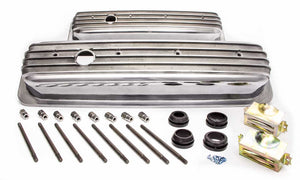 RACING POWER R6196 fits SBC Alum Finned Short Center Bolt V/C Polished