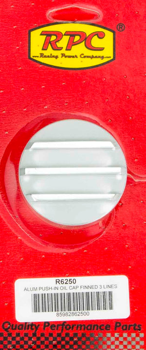 RACING POWER R6250 Alum Finned Oil Push In Polished