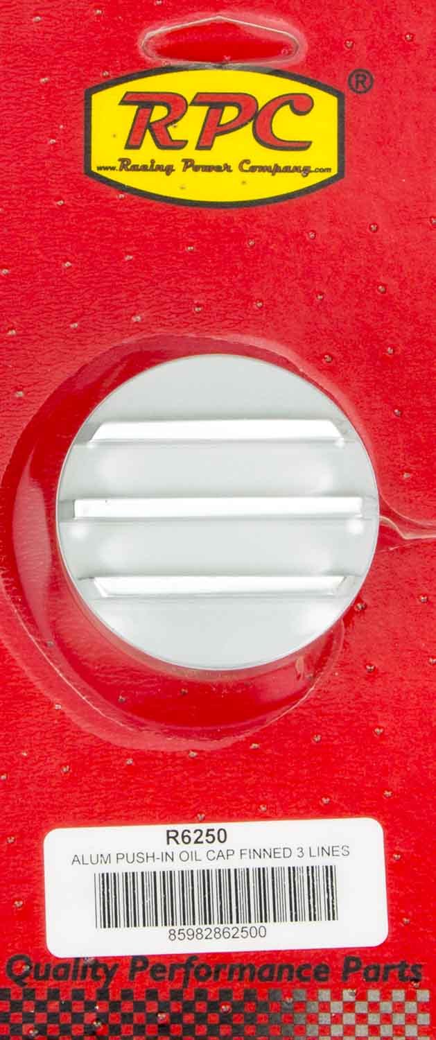 RACING POWER R6250 Alum Finned Oil Push In Polished