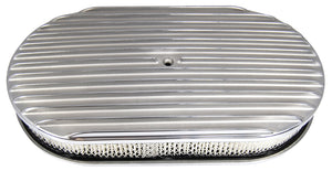 RACING POWER R6318 Pol Alum 15X2 All Finned Air Cleaner Kit Paper
