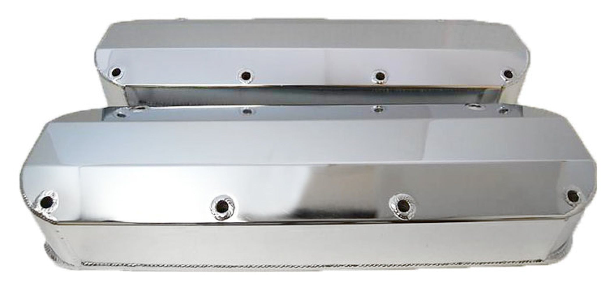RACING POWER R6355POL Aluminum Fabricated Valve Covers fits Ford 460
