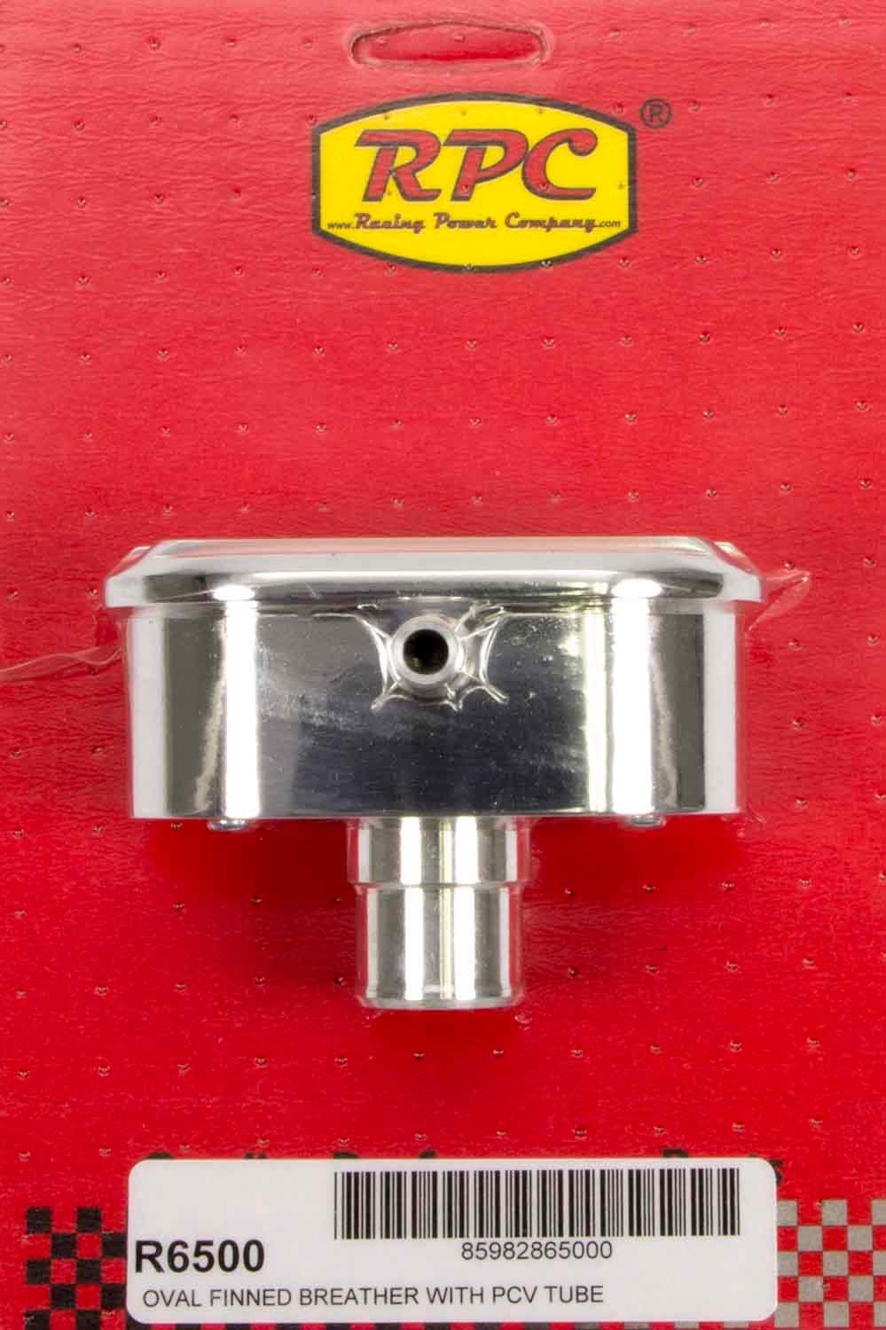 RACING POWER R6500 Alum Finned PCV Breather Polished