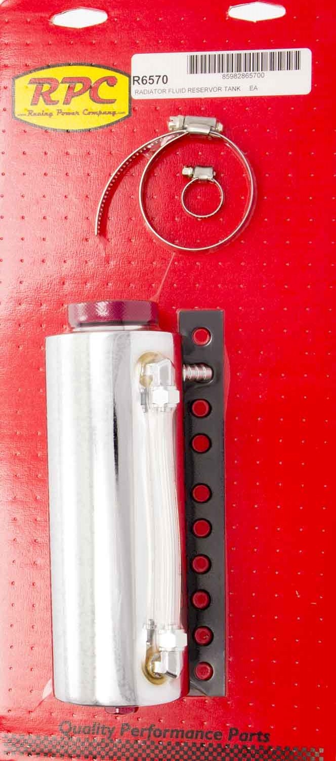 RACING POWER R6570 Chrome Radiator Fluid Reservor Tank