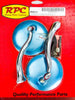 RACING POWER R6615 Stainless Retro Street Rod Mirrors