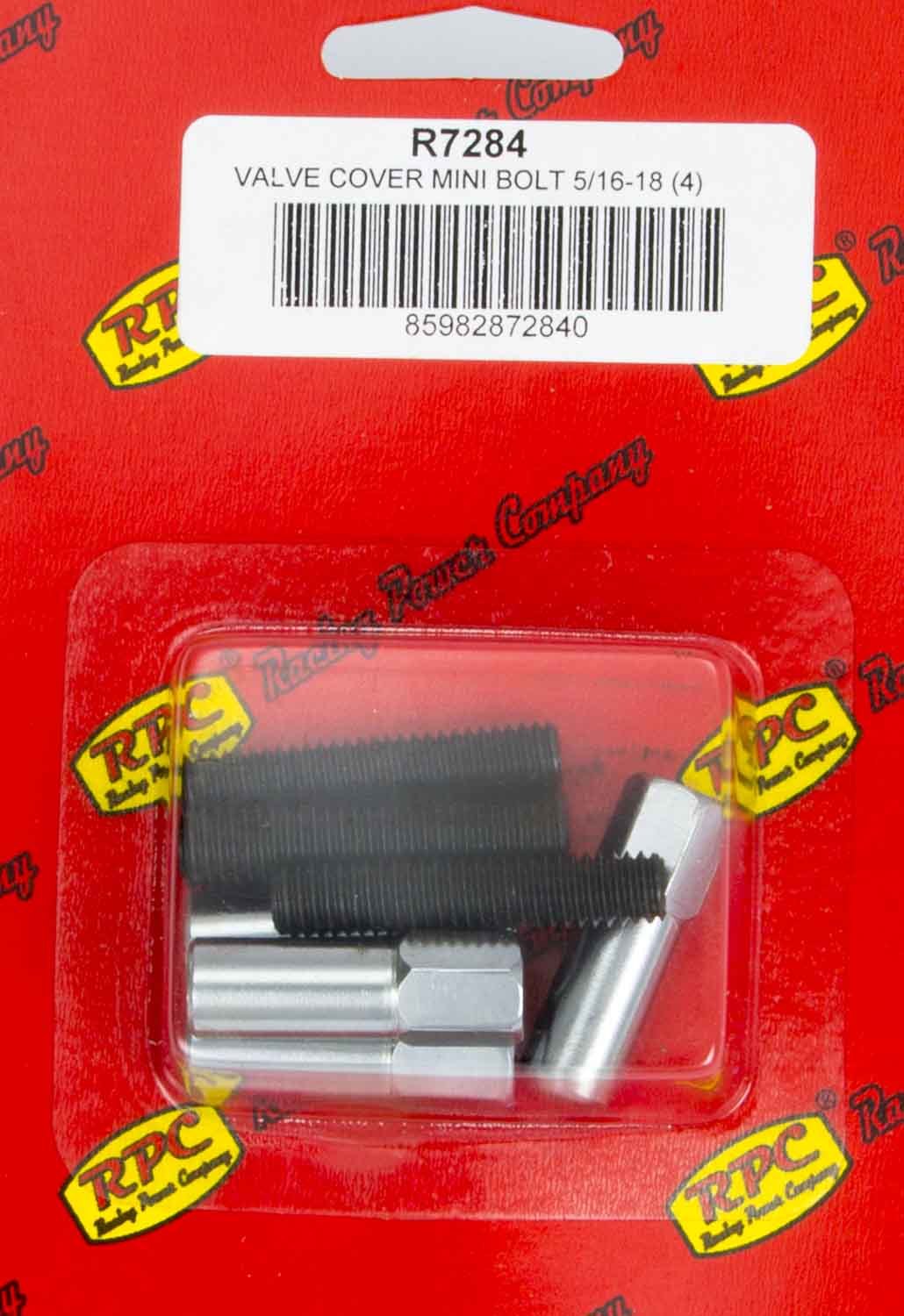 RACING POWER R7284 Chrome V/C Mini Bolt 1-3/8in x 5/16-18 Thread