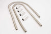 RACING POWER R7314 2-44in Stainless Heater Hose Kit w/Chrome Ends