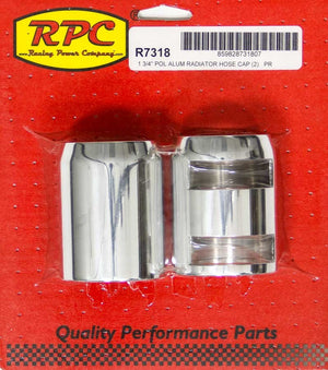 RACING POWER R7318 Polished Radiator Hose End Pair