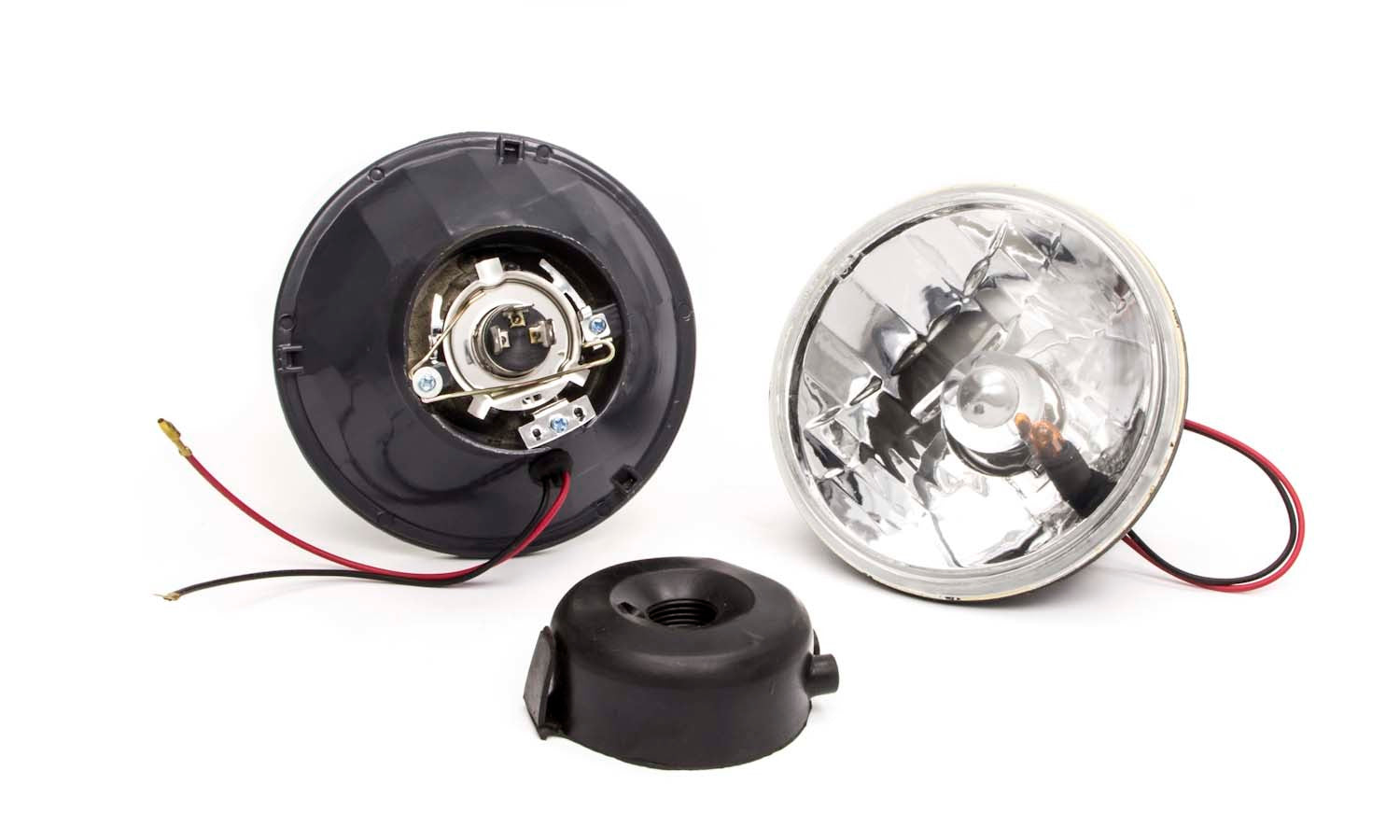 RACING POWER R7400 5.75in Headlight w/H4 Bulb and Turn Signal