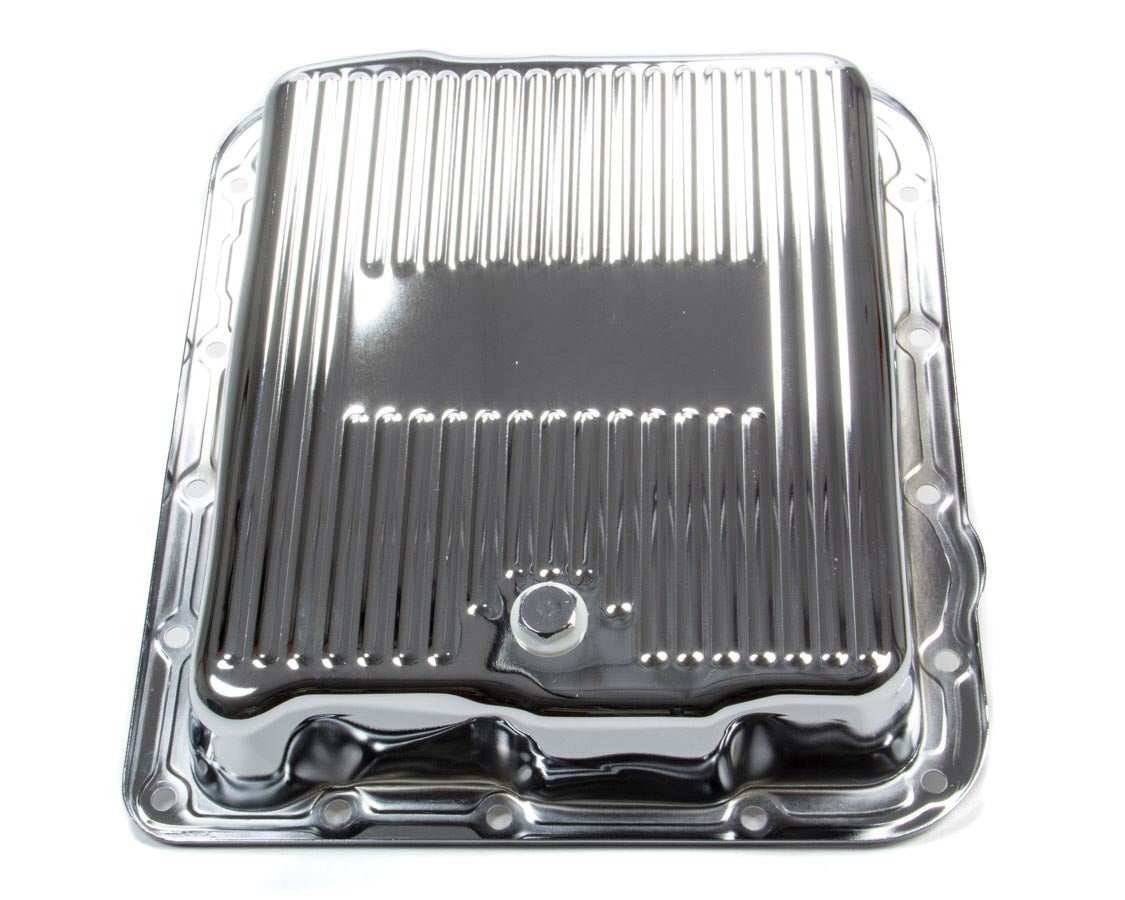 RACING POWER R7599 fits GM 700R4/4L60E Trans Pan Chrome Steel Finned