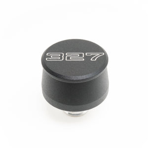 RACING POWER R8207 Valve Cover Breather 327 Logo Black Each