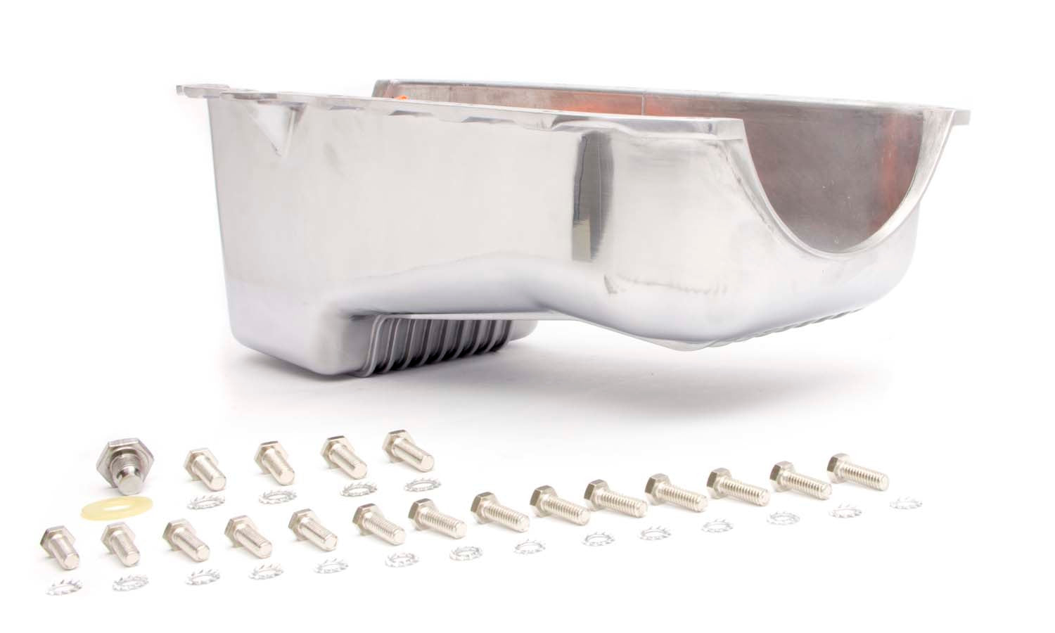 RACING POWER R8444 86- fits SBC Alum Stock Oil Pan Polished