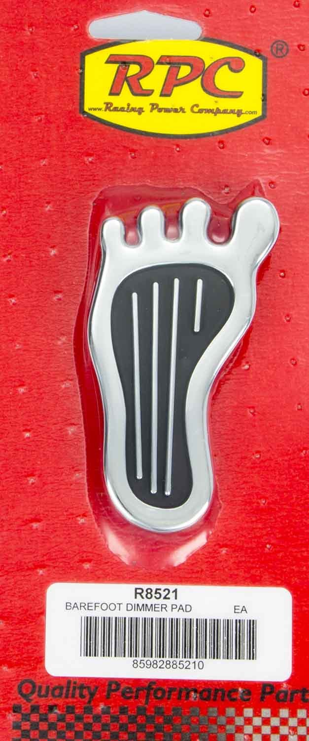 RACING POWER R8521 Dimmer Pad Barefoot Chrome Steel