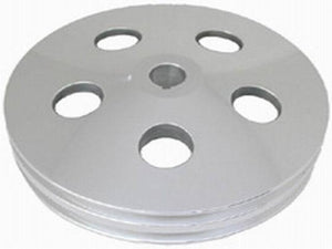 RACING POWER R8847 Satin fits GM Power Steering 2V Pulley w/Keyway