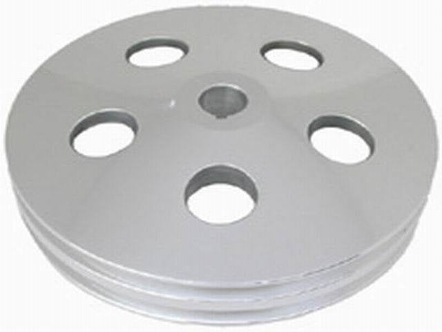 RACING POWER R8847 Satin fits GM Power Steering 2V Pulley w/Keyway