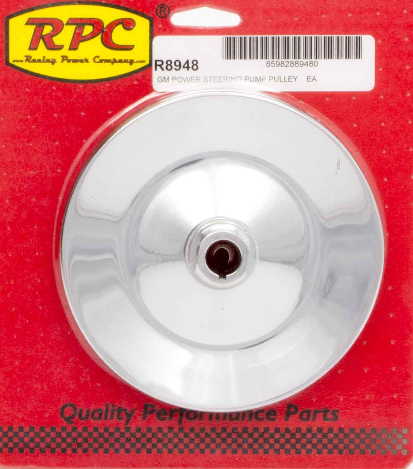 RACING POWER R8948 fits GM P/S Pulley Chrome