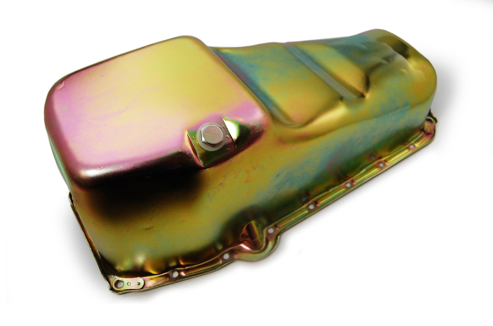 RACING POWER R9005Z Oil Pan SB fits Chevy 1965-79 Lh Dipstick - Zinc