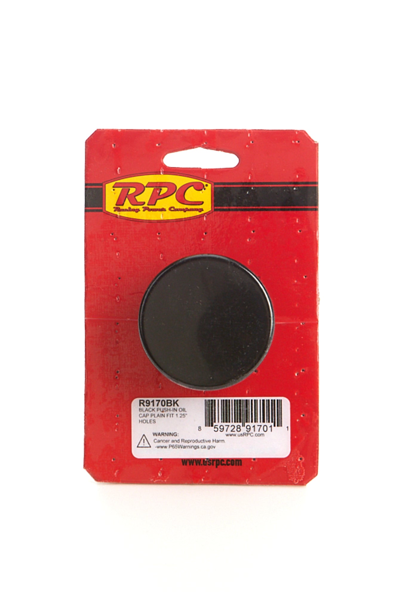 RACING POWER R9170BK Oil Cap Push On Black