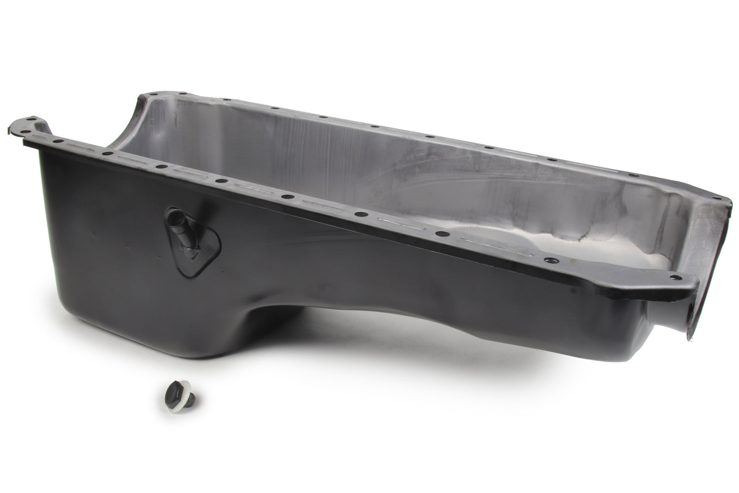 RACING POWER R9294P 65-90 BBC Steel Stock Oil Pan Black