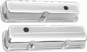RACING POWER R9296 Chrome Steel Valve Cover fits Ford 353-428 Pair