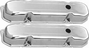 RACING POWER R9299 Chrome Steel fits Chrysler 383-440 Short Valve Covr