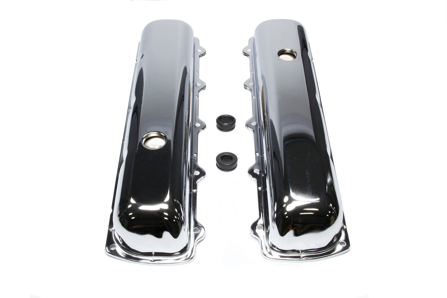 RACING POWER R9391 Chrome Steel fits Oldsmobile Short Valve Cover Pair