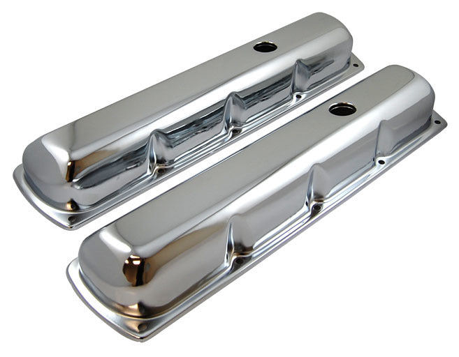 RACING POWER R9395 Chrome Steel fits Oldsmobile Tall Valve Cover Pair