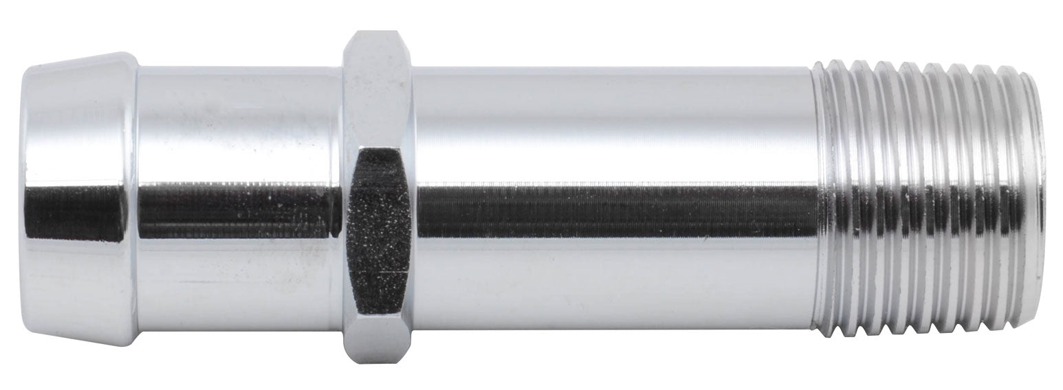 RACING POWER R9514X Alum Water Pump Fitting 1/2In NTP to 3/4In Barb