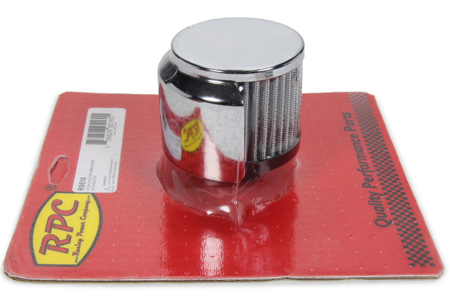 RACING POWER R9516 Push-In Filter Breather W/Shield