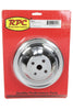 RACING POWER R9601 fits SBC SWP 2 GROOVE WATER P UMP PULLEY CHROME