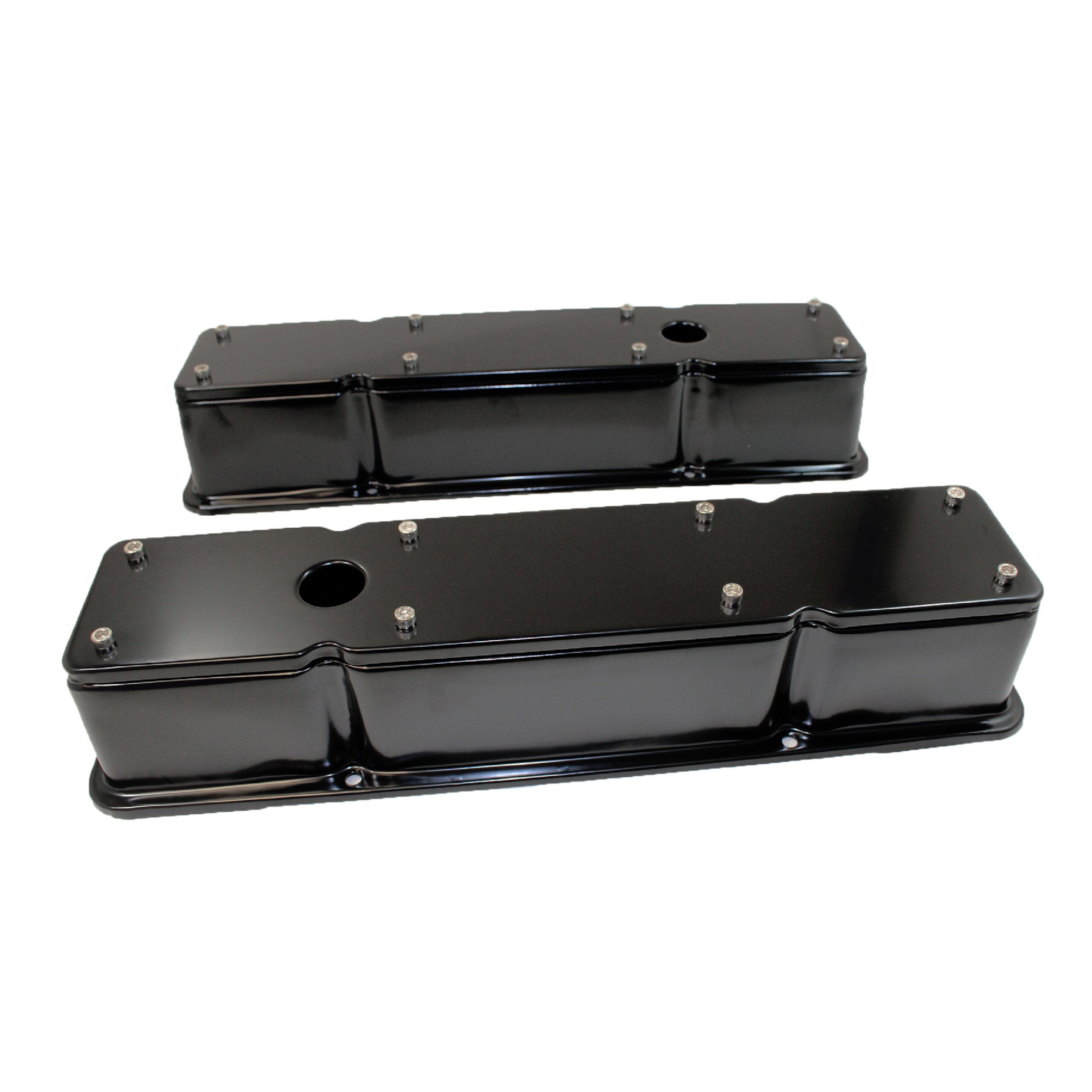 RACING POWER R9769BK fits SBC Valve Covers Tall 2 Piece Black