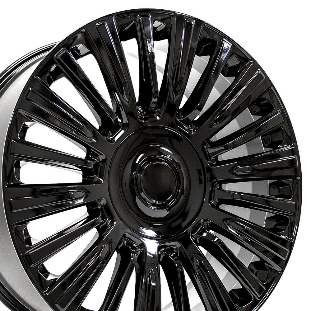 OE Wheels CA92-22090-6550-28B 22" Replica fits Cadillac Escalade Gloss Black