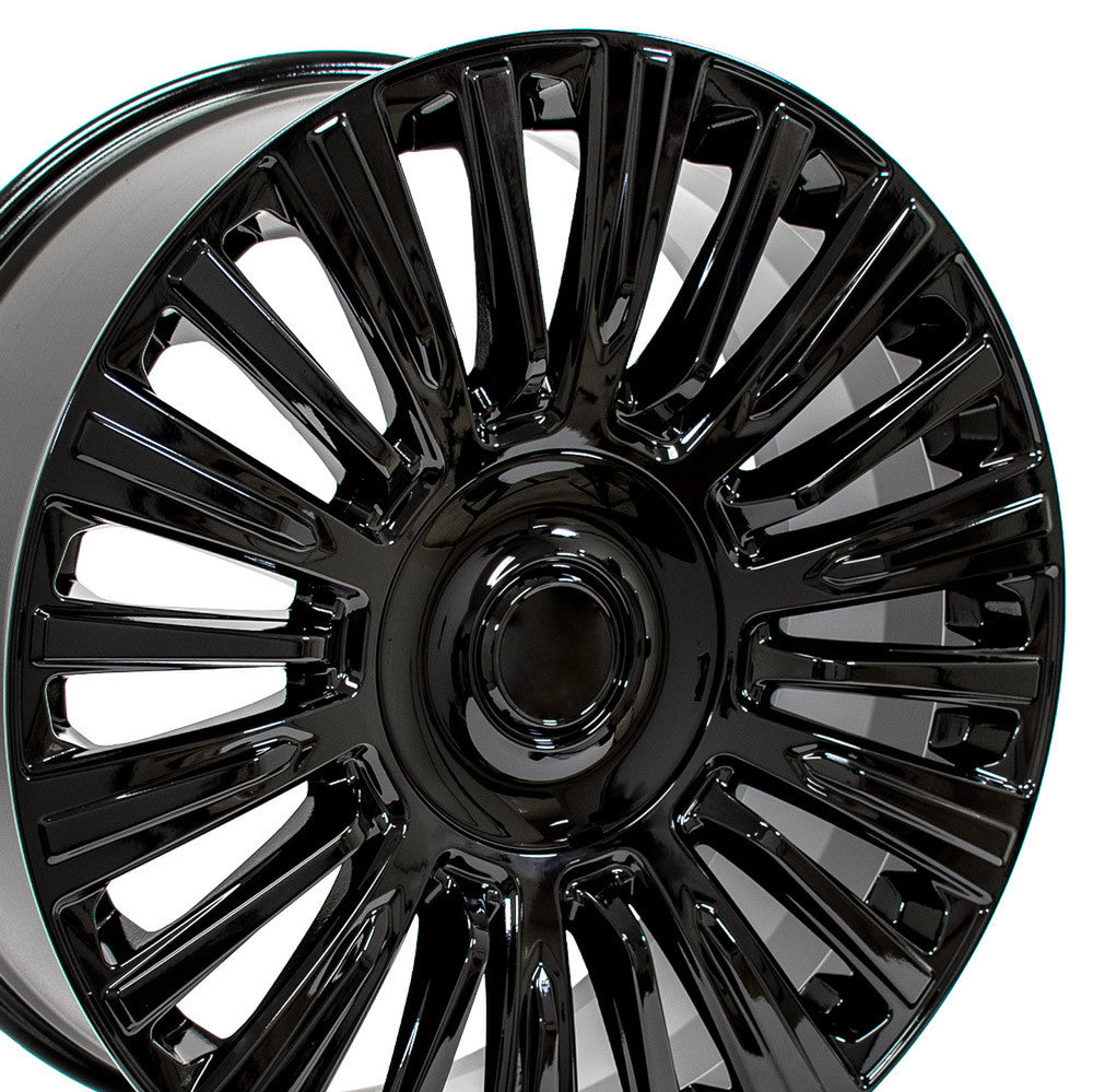 OE Wheels CA92-22090-6550-28B 22" Replica fits Cadillac Escalade Gloss Black