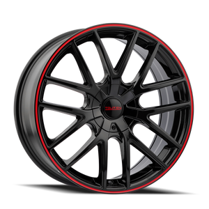 TOUREN 3260-6709BR TOUREN TR60 3260 GLOSS BLACK WITH RED RING 16X7 5-112/5-120