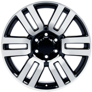 OE Wheels TY10-20070-6550-15MB 20" Replica fits Toyota 4Runner 20x7 Black Mach'd