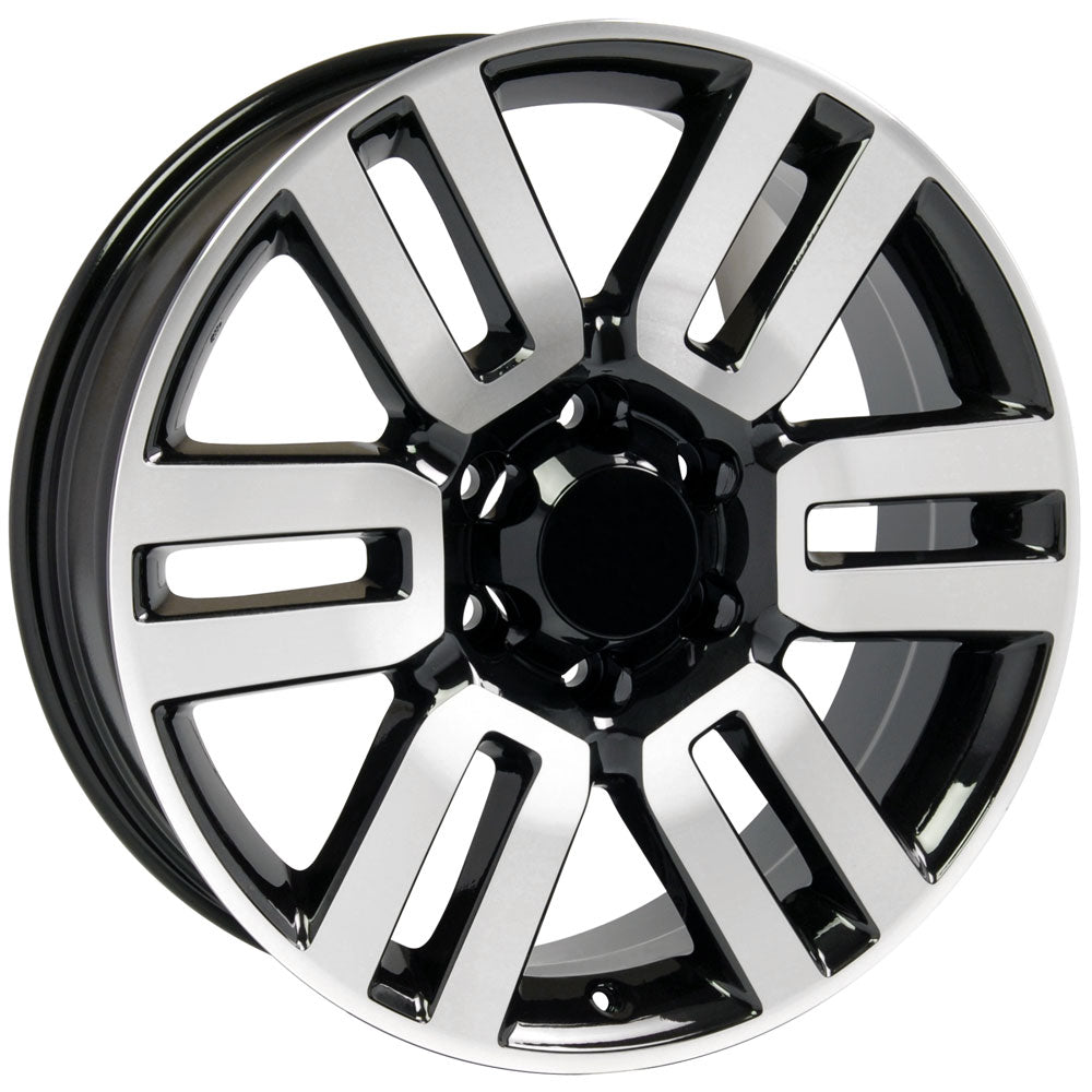 OE Wheels TY10-20070-6550-15MB 20" Replica fits Toyota 4Runner 20x7 Black Mach'd