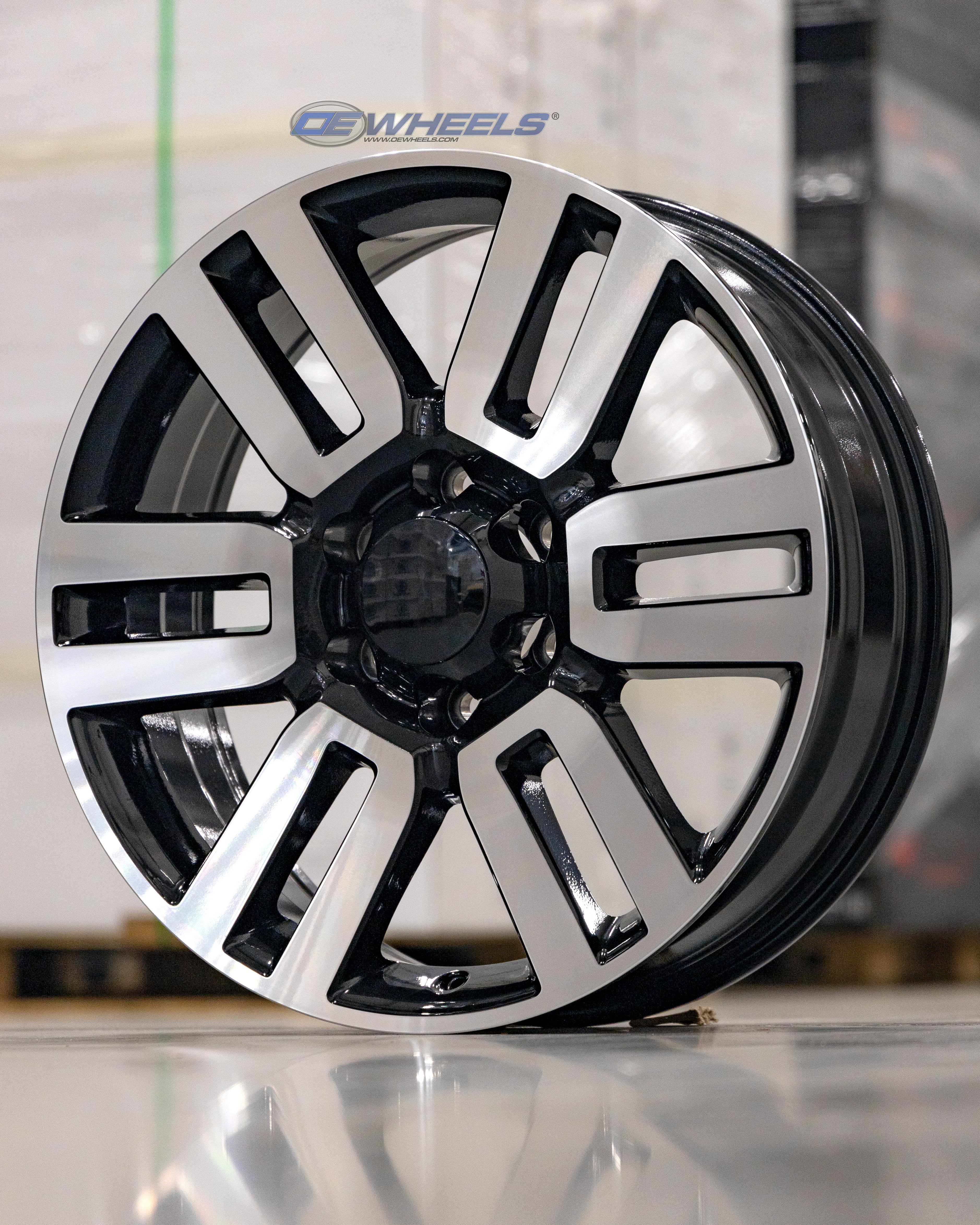 OE Wheels TY10-20070-6550-15MB 20" Replica fits Toyota 4Runner 20x7 Black Mach'd